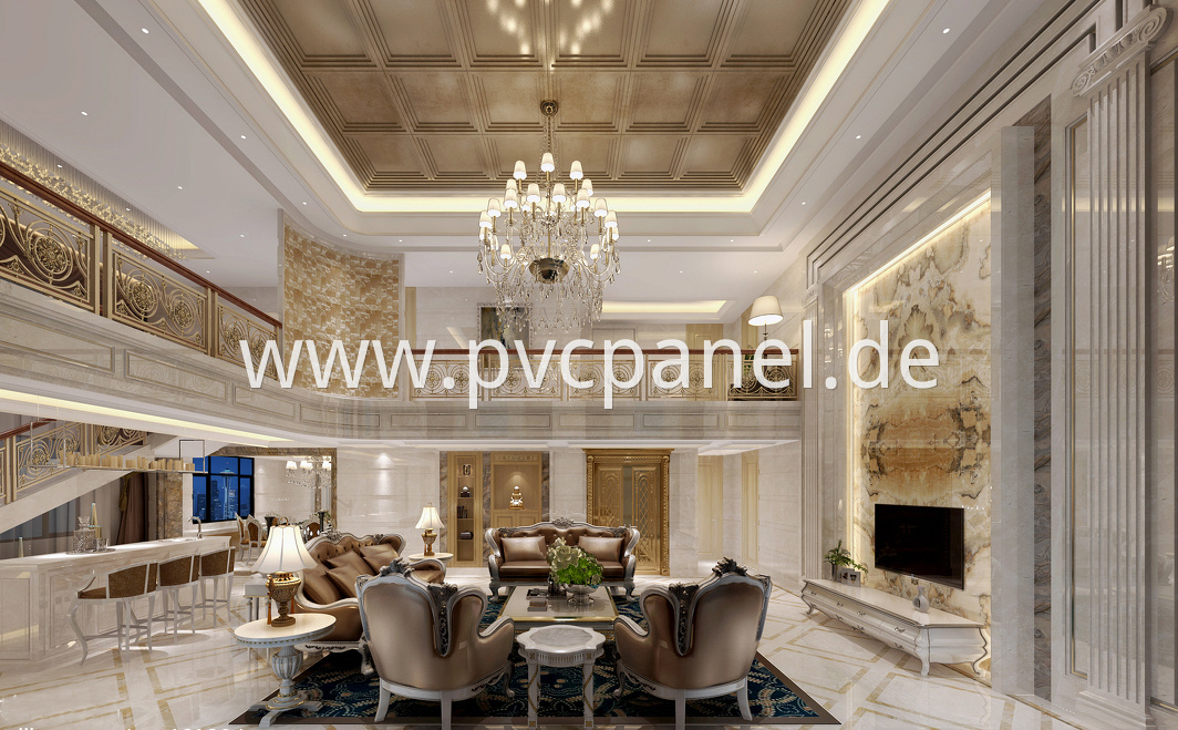 PVC marble ceiling